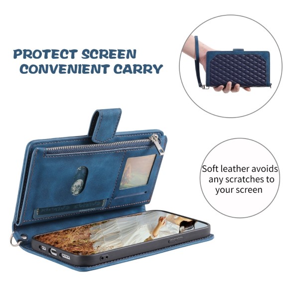 Puzdro na Samsung Galaxy S23 Plus Luxury Double Layer modré