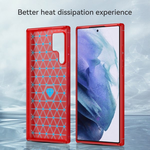 Kryt na Samsung Galaxy S23 Ultra Carbon červený