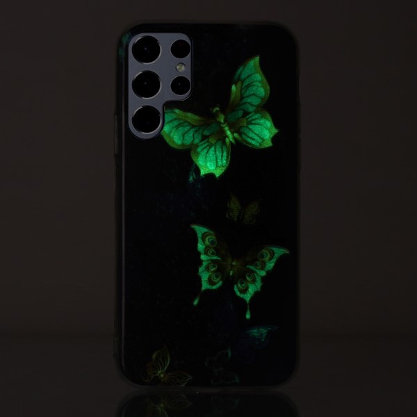 Kryt na Samsung Galaxy S23 Ultra svietiaci Motýľ