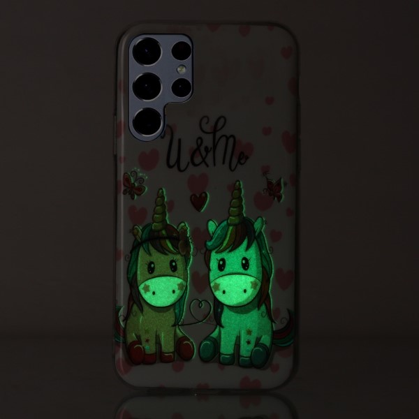 Kryt na Samsung Galaxy S23 Ultra svietiaci Jednorožci