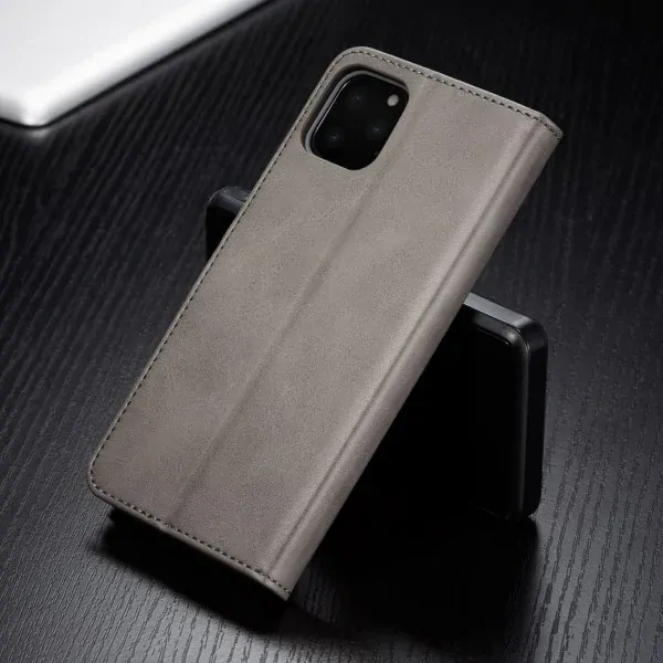 Puzdro LC.IMEEKE pre iPhone 11 Pro Flip sivé