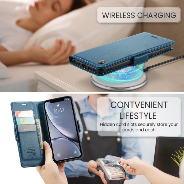 Púzdro pre iPhone Xr CASEME Smooth modré