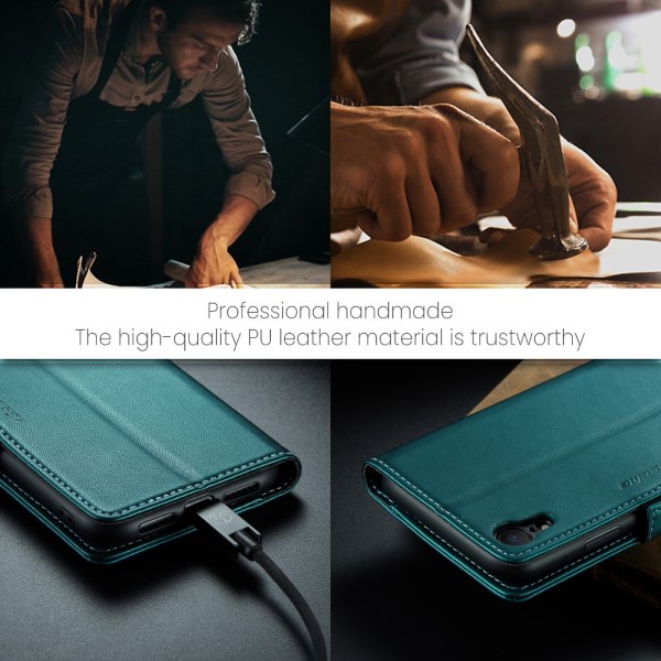 Púzdro pre iPhone Xr CASEME Smooth zelené