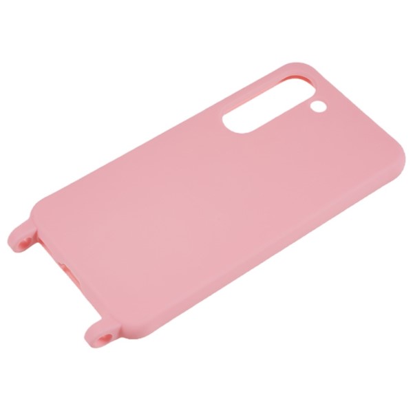 Kryt na Samsung Galaxy S23 Plus gumový so šnúrkou na krk ružový