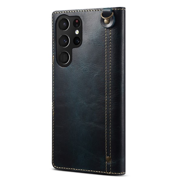 Puzdro kožené Denior na Samsung Galaxy S23 Ultra modré