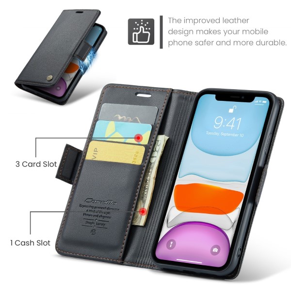 Púzdro pre iPhone 11 CASEME Smooth čierne