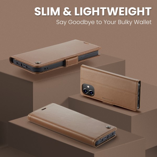 Púzdro pre iPhone 12 Mini CASEME Smooth hnedé