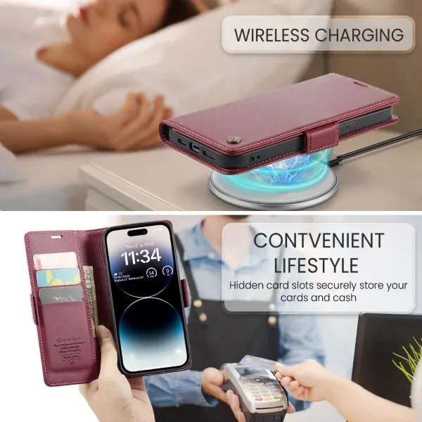 Púzdro na iPhone 15 Pro CASEME červené