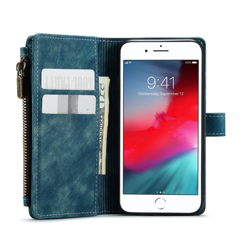 Púzdro pre iPhone 7 / 8 / SE ( 2020 / 2022 ) Luxury Double Layer modré