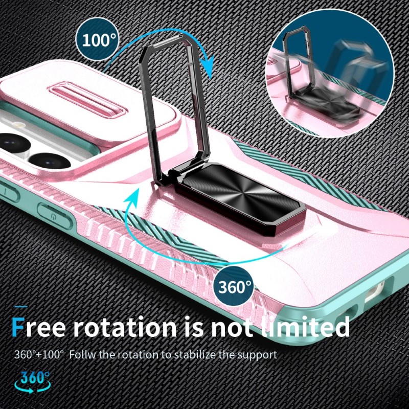 Kryt na Samsung Galaxy S24 odolný s krytkou na fotoaparát ružový