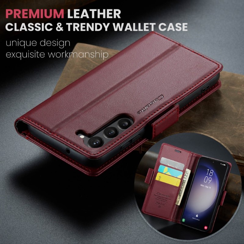 Puzdro na Samsung Galaxy S24 Plus CASEME smooth červené