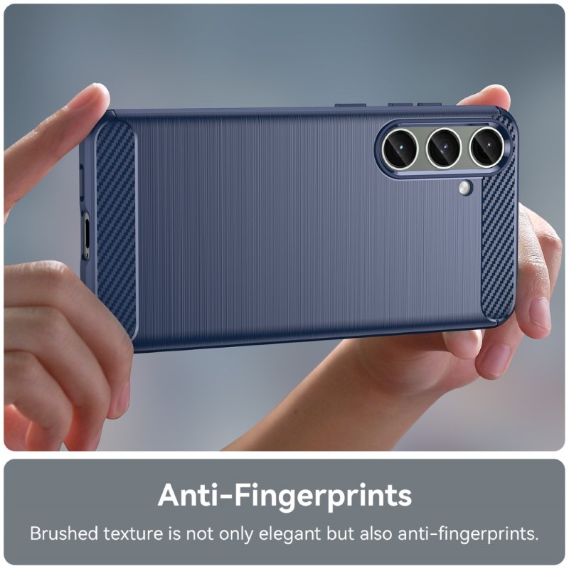 Kryt na Samsung Galaxy S24 Plus Gumový Carbon tmavomodrý