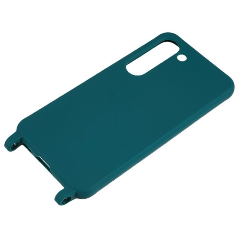 Kryt na Samsung Galaxy S23 Plus gumový so šnúrkou na krk zelený