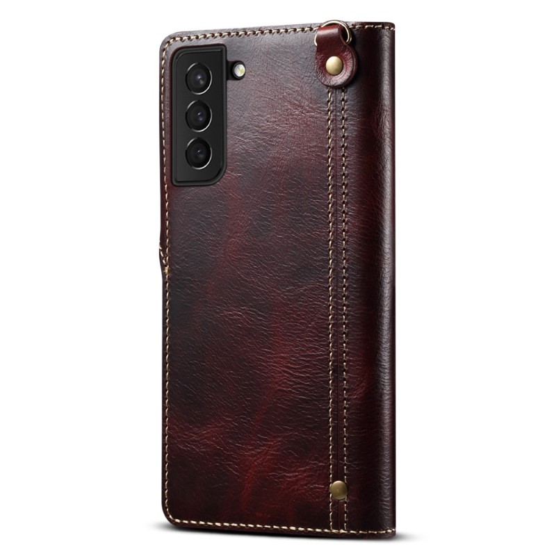 Puzdro kožené Denior na Samsung Galaxy S23 FE červené