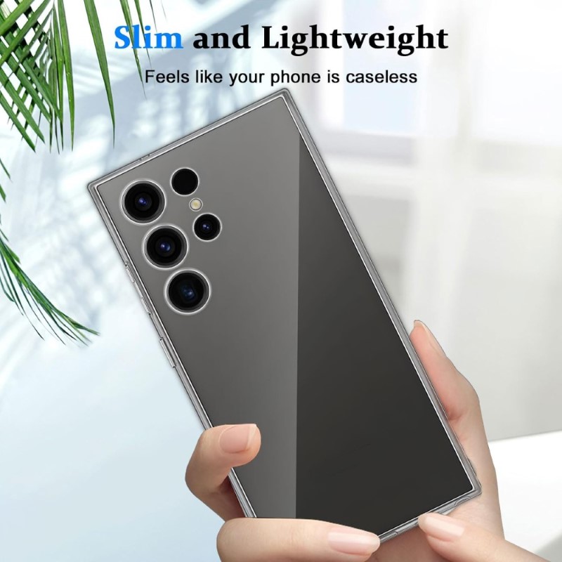 Set tvrdeného skla a gumového krytu na Samsung Galaxy S24 Ultra