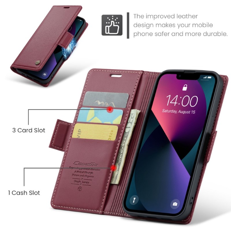 Púzdro na iPhone 14 CASEME Smooth červené