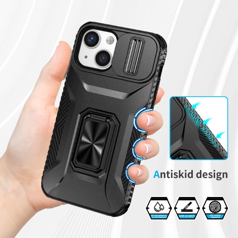 Kryt na iPhone 12 Mini odolný s krytkou na fotoaparát čierny