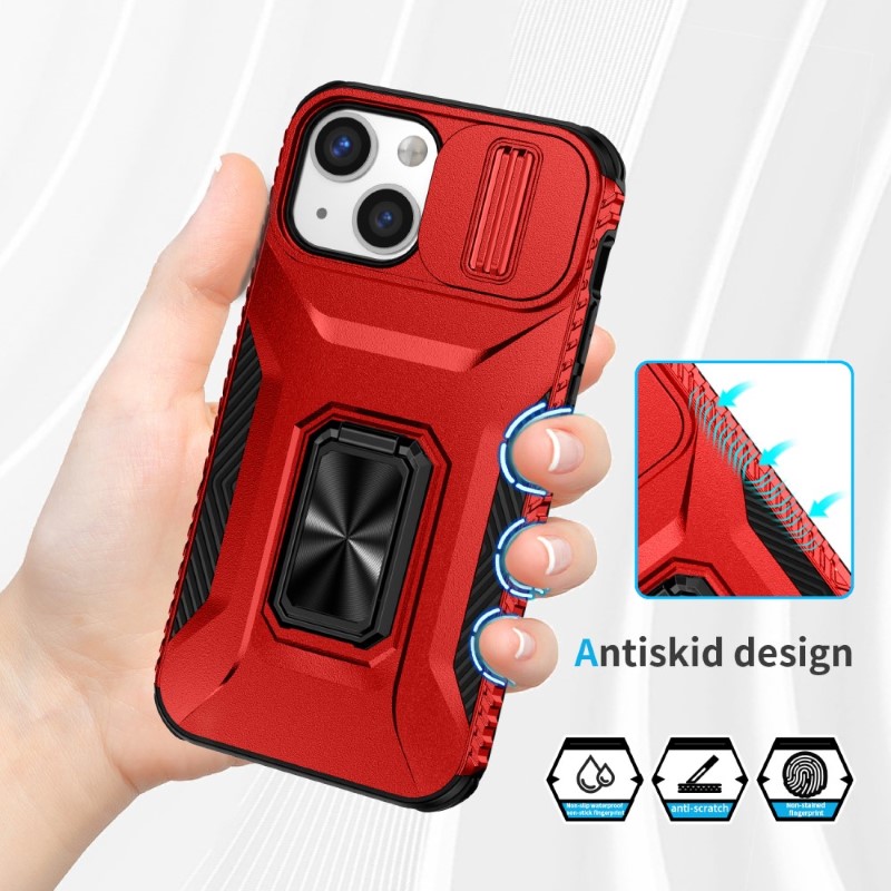 Kryt na iPhone 12 Mini odolný s krytom na fotoaparát červený