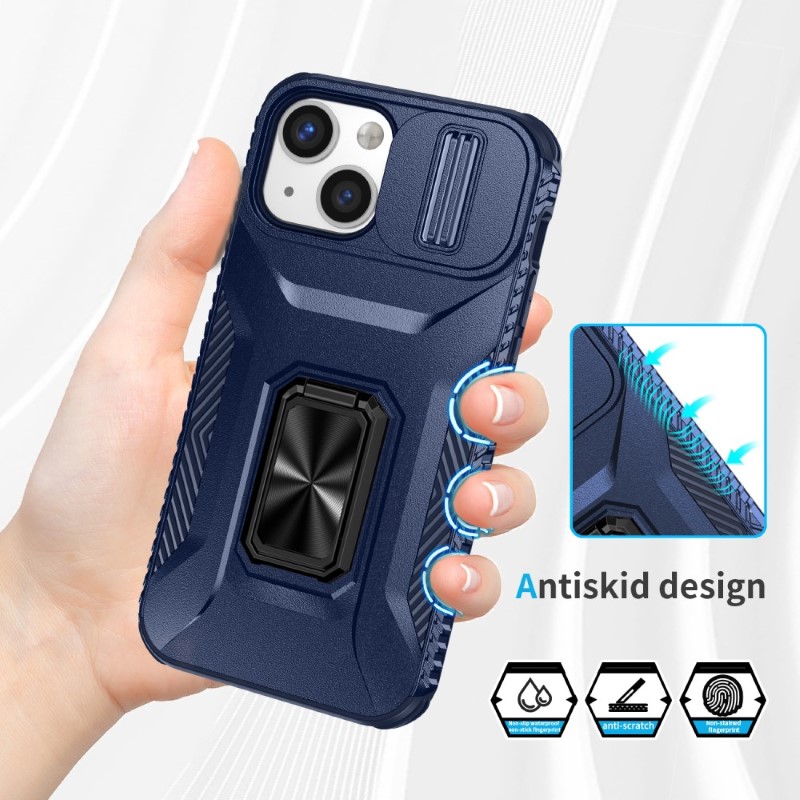 Kryt na iPhone 12 Mini odolný s krytom na fotoaparát tmavomodrý