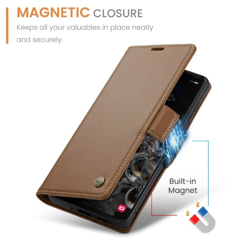 Puzdro na Samsung Galaxy S20 Ultra CASEME smooth hnedé