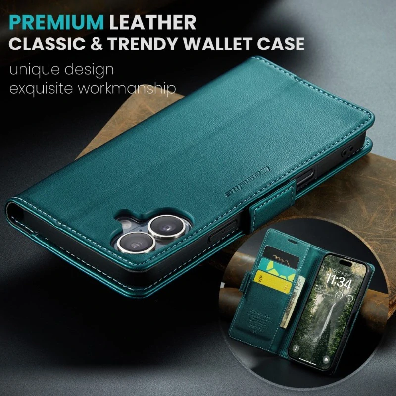 Púzdro na iPhone 16 CASEME Smooth zelené