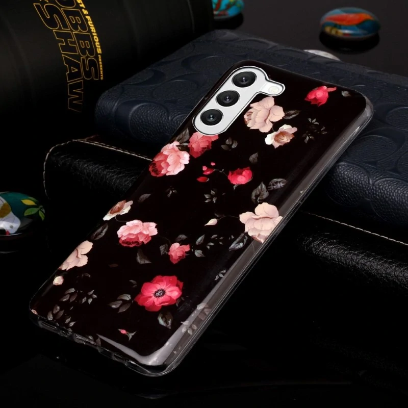 Kryt na Samsung Galaxy S23 svietiaci Kytky čierny
