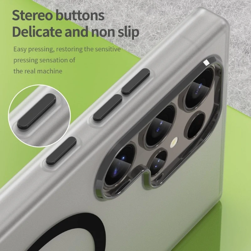 Kryt na Samsung Galaxy S24 Ultra gumový Magnetic (podpora MagSafe) čierny