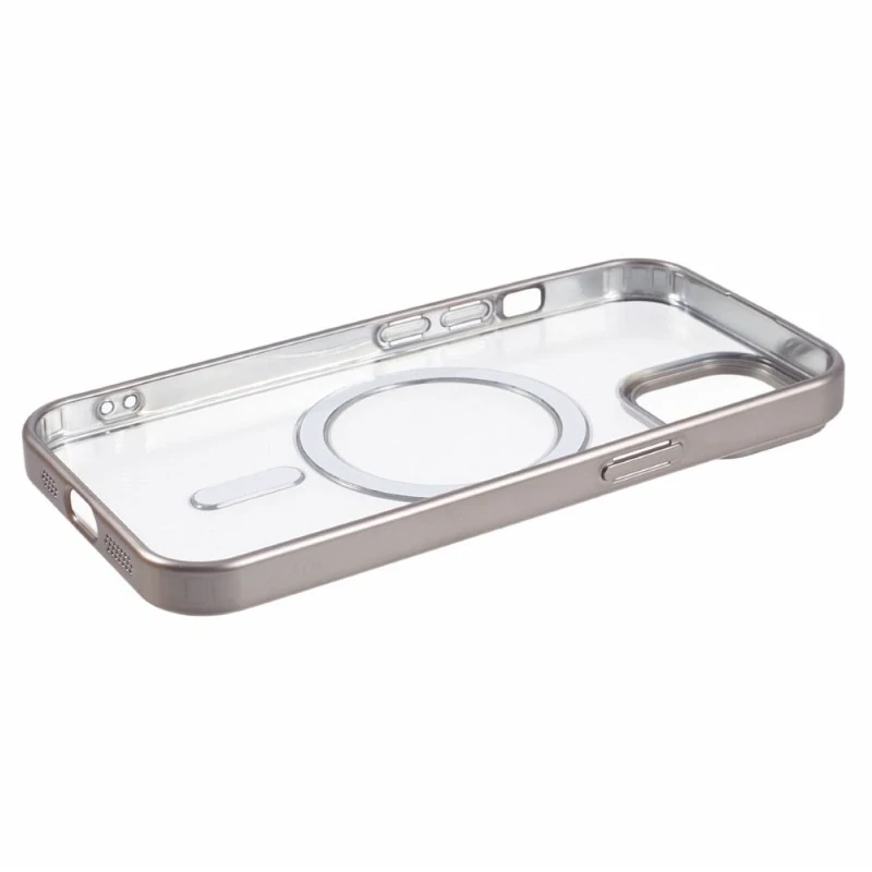 Kryt na iPhone 15 s podporou MagSafe šedý