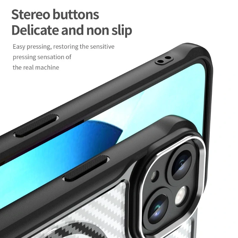Kryt na iPhone 13 odolný s podporou Magsafe čierny