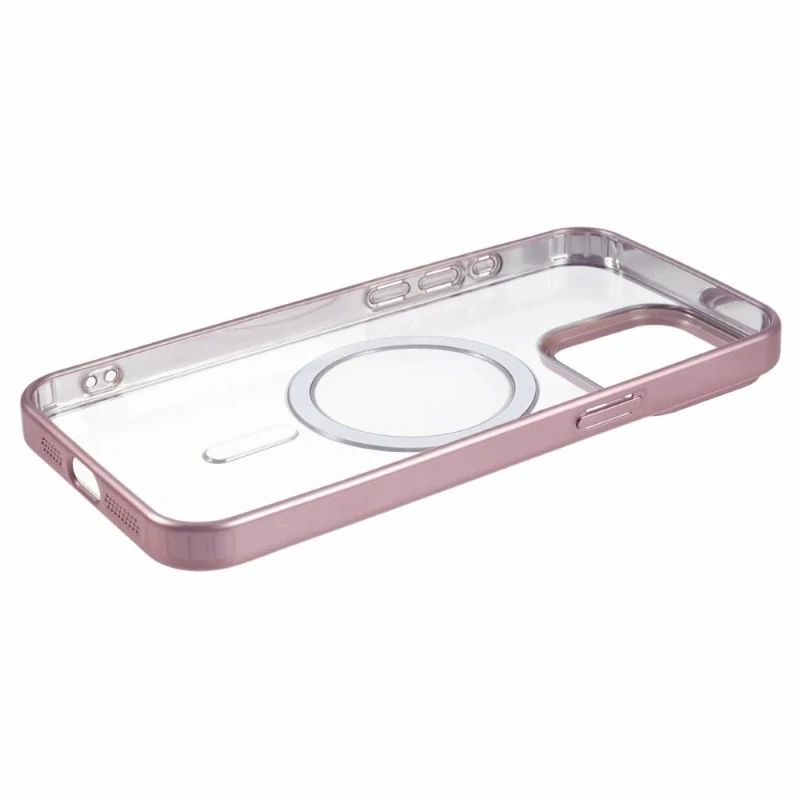 Kryt na iPhone 14 Pro gumový s podporou MagSafe ružový