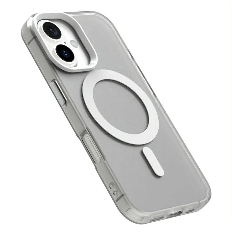 Kryt na iPhone 16 gumový Candy (podpora MagSafe) biely
