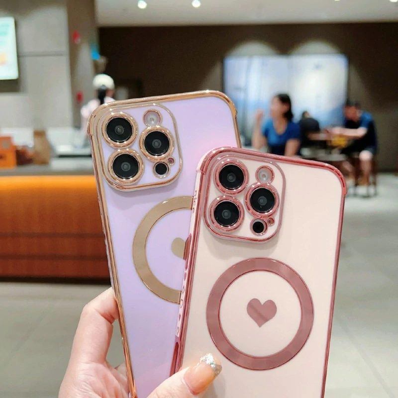 Kryt na iPhone 16 Pro Max Srdiečko s podporou MagSafe biely