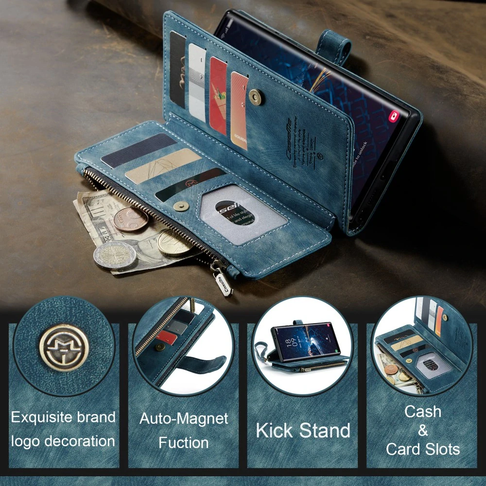 Puzdro na Samsung Galaxy S25 Ultra CASEME Deluxe modré