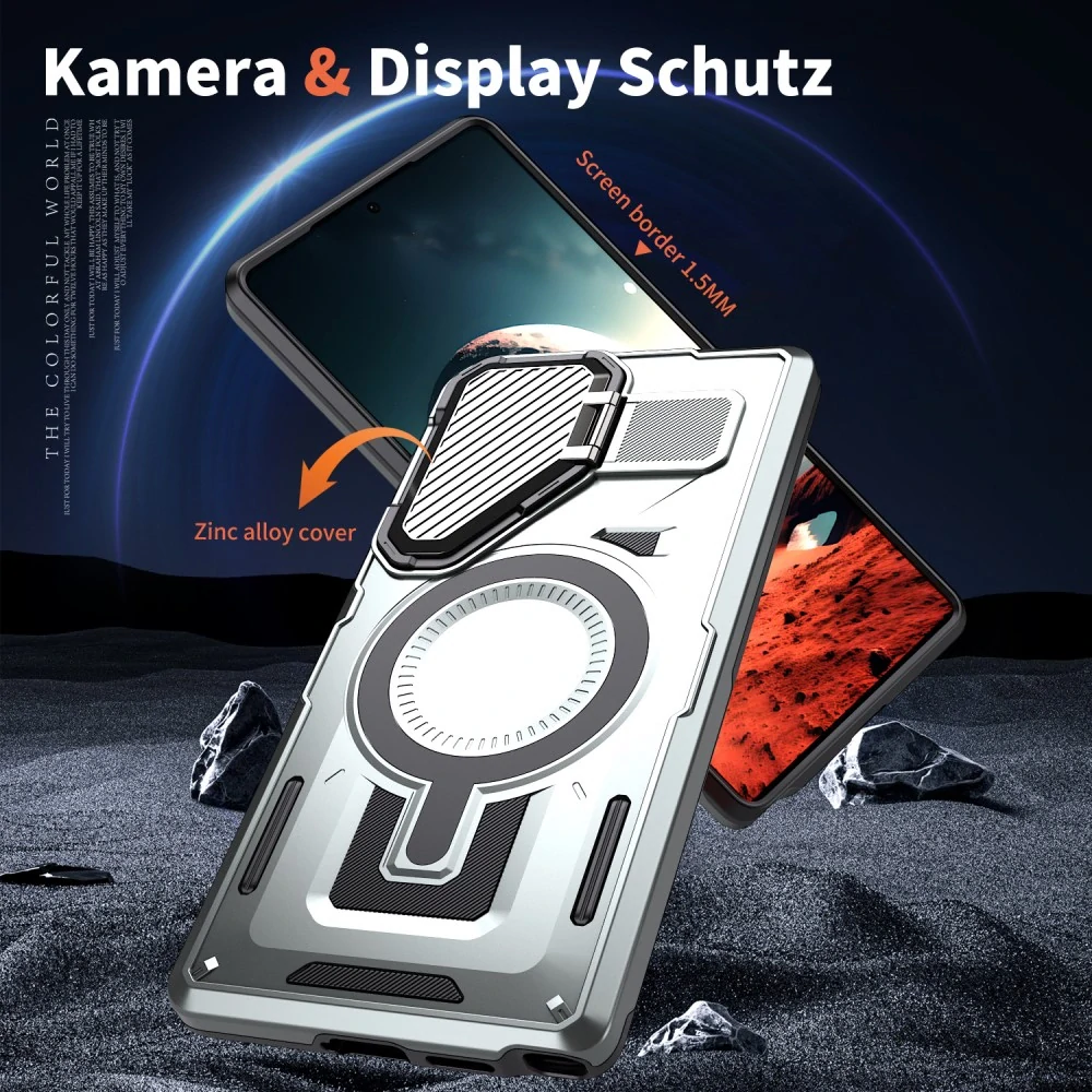 Kryt na Samsung Galaxy S25 Ultra s krytkou na fotoaparát strieborný