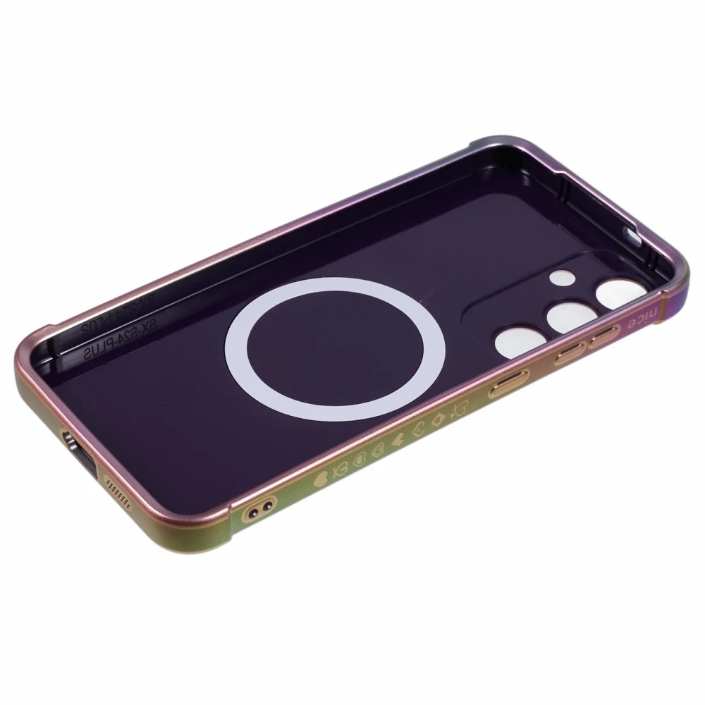Kryt na Samsung Galaxy S25 Srdiečko s podporou MagSafe dúhový