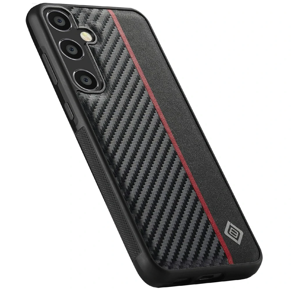 Kryt na Samsung Galaxy S25 odolný LC.IMEEKE Carbon čierny