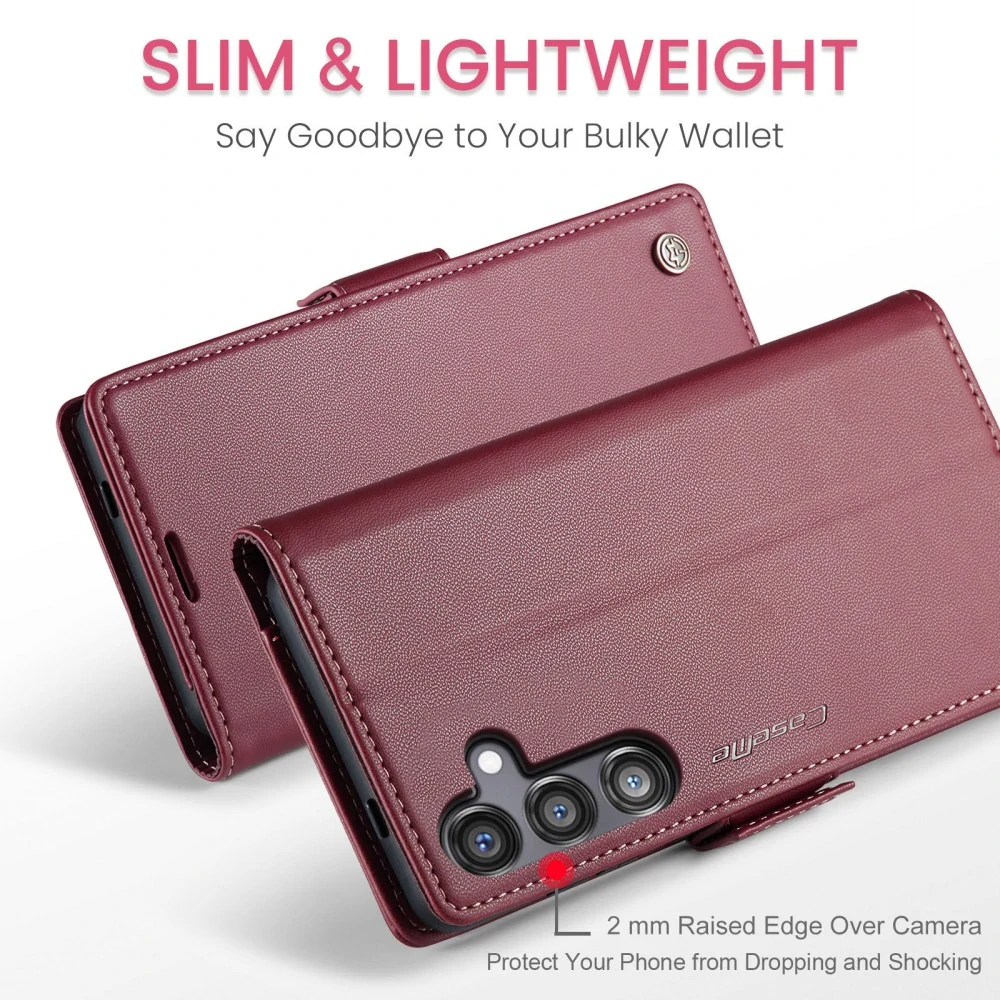 Puzdro na Samsung Galaxy S24 FE CASEME smooth červené