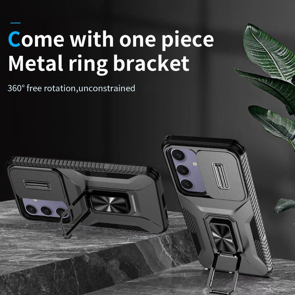 Kryt na Samsung Galaxy S24 FE odolný s krytkou na fotoaparát čierny