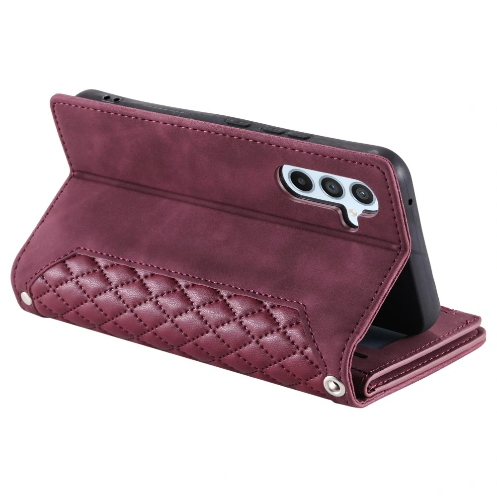 Puzdro na Samsung Galaxy S25+ Luxury Double Layer vínové