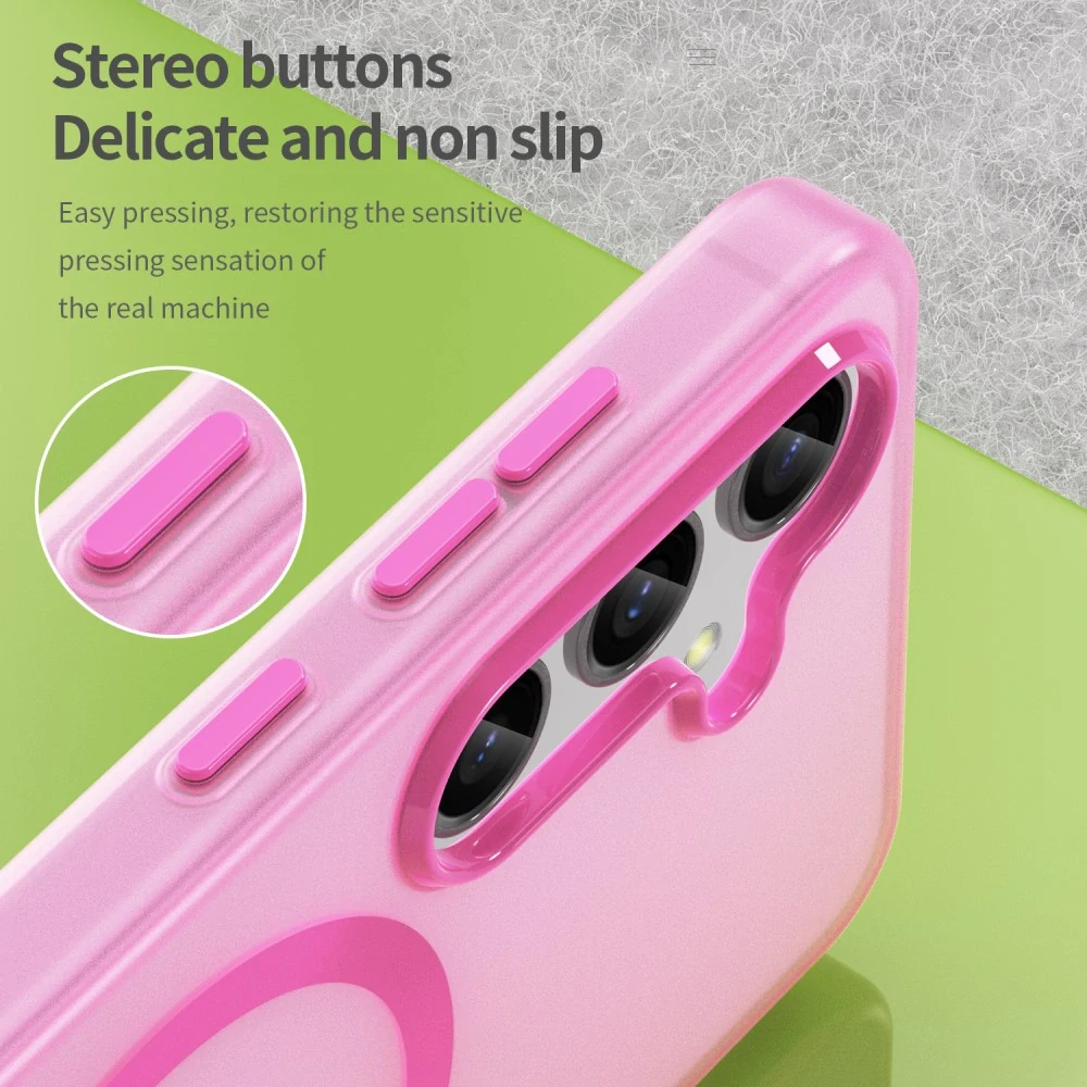 Kryt na Samsung Galaxy S25+ gumový Magnetic (podpora MagSafe) ružový