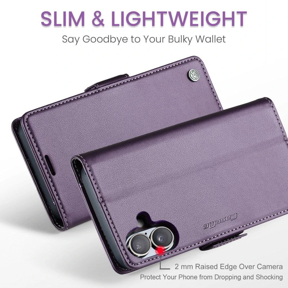 Puzdro na iPhone 16 Plus CASEME smooth fialové