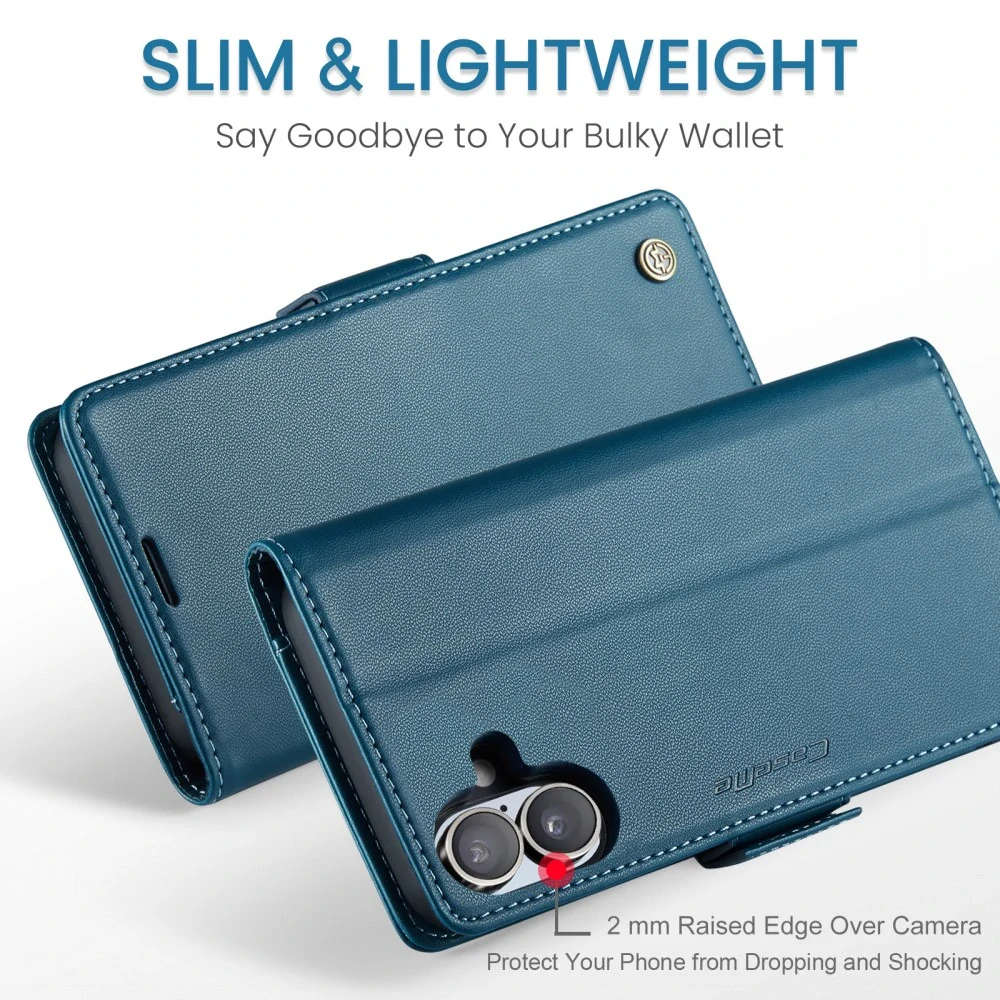 Puzdro na iPhone 16 Plus CASEME smooth modré