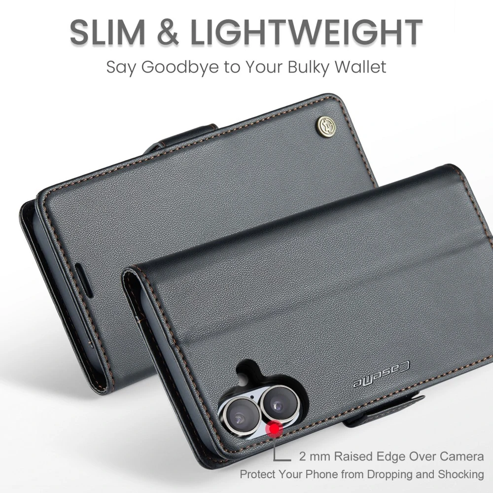 Puzdro na iPhone 16 Plus CASEME smooth čierne