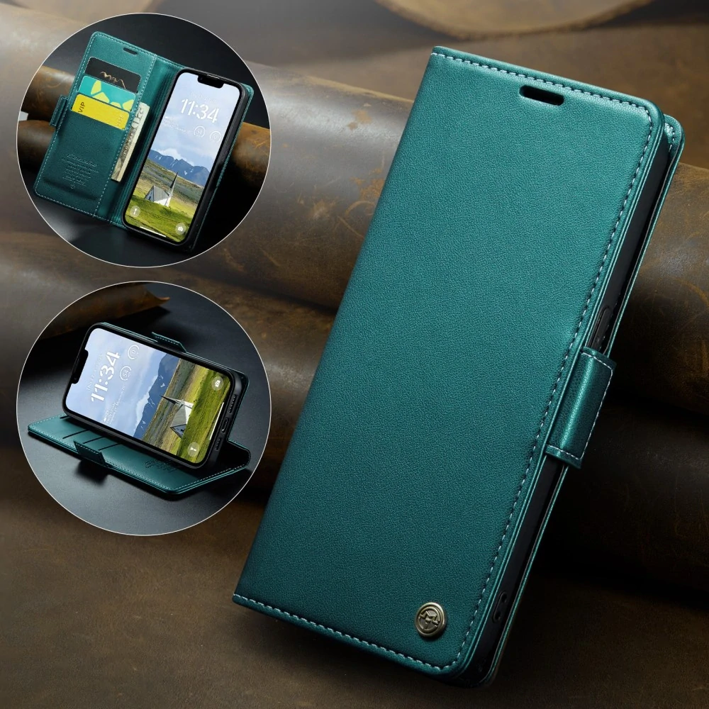 Puzdro na iPhone 16E CASEME Smooth zelené