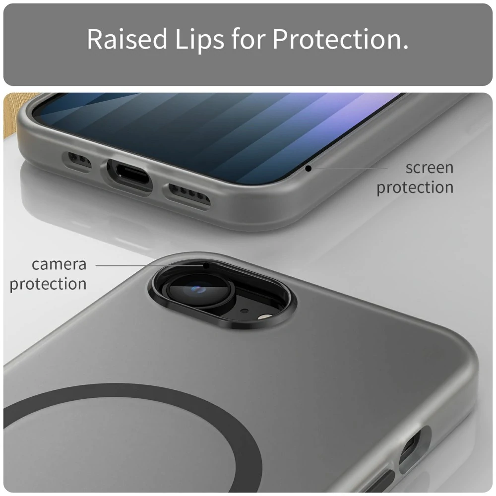 Kryt na iPhone 16E Candy s podporou MagSafe čierny