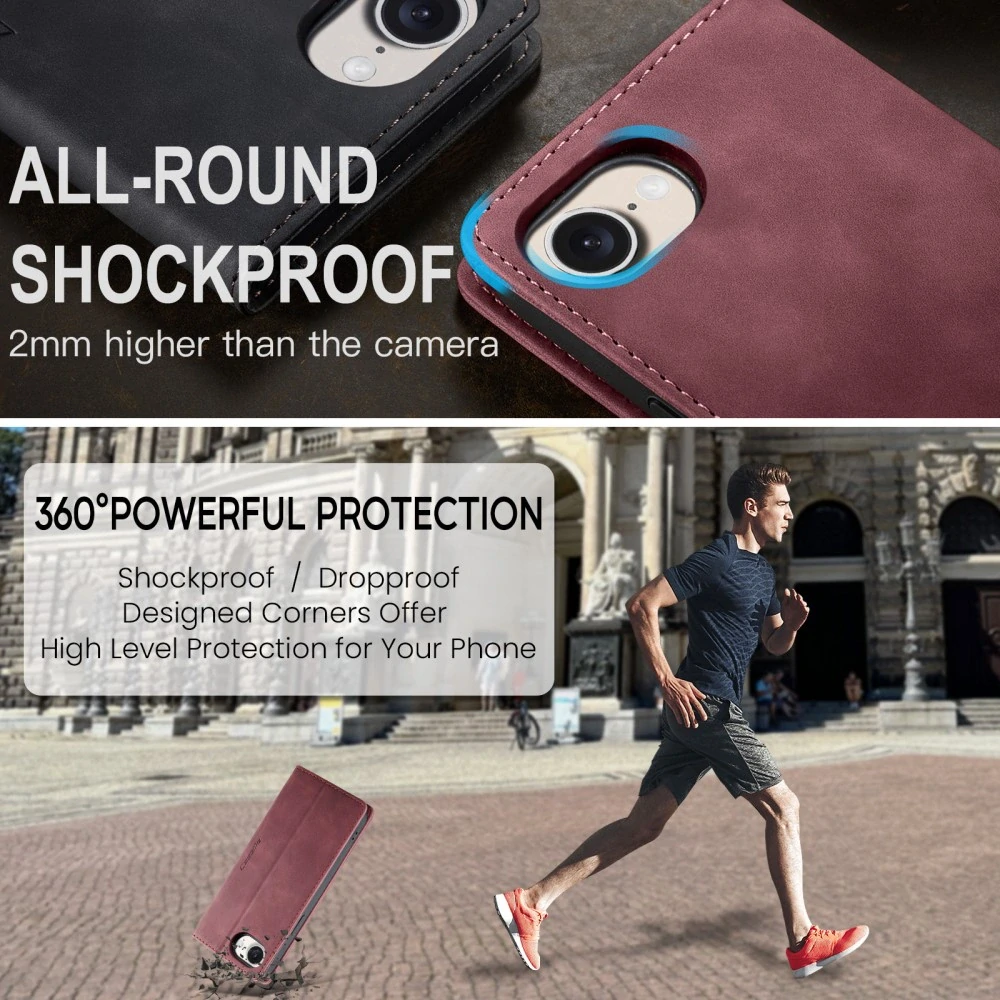 Puzdro CASEME pre iPhone 16E červené