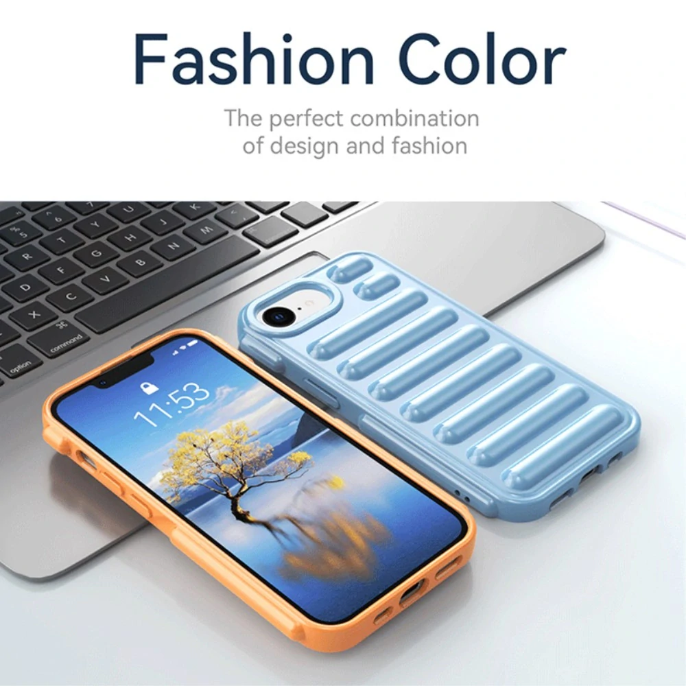 Kryt na iPhone 16E Capsule oranžový