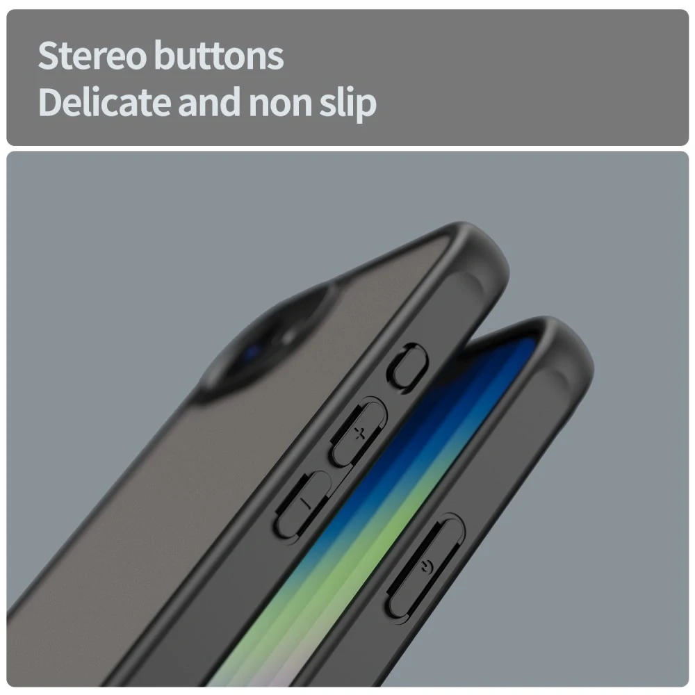 Kryt na iPhone 16E Frosted čierny