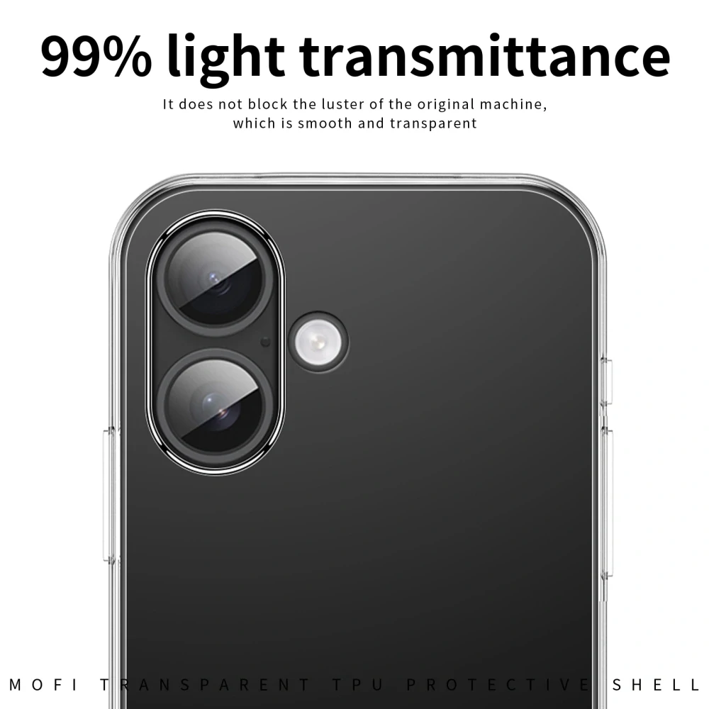 Kryt na iPhone 17 gumový MOFI číry