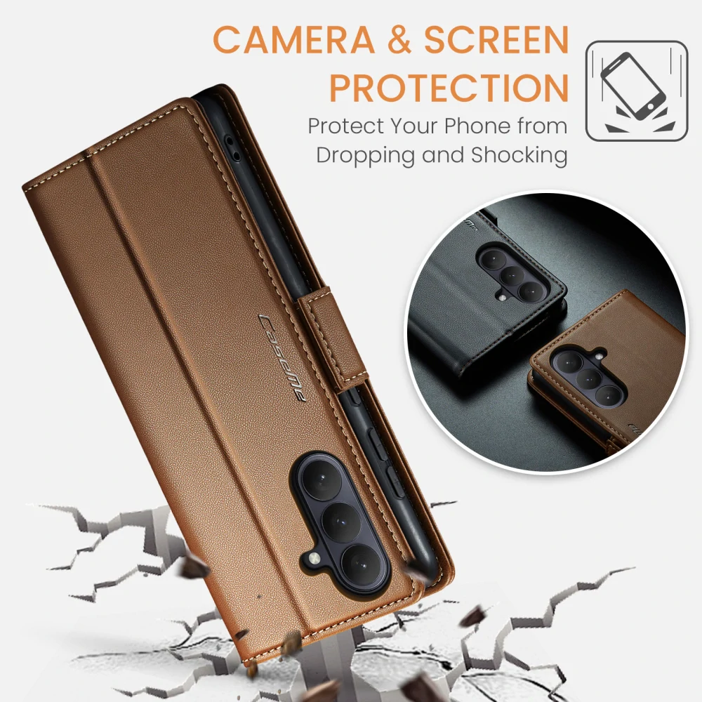 Puzdro na Samsung Galaxy S26 CASEME smooth hnedé